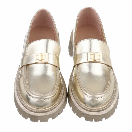 Damen Slipper - gold