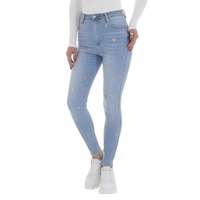 Damen High Waist Jeans von Laulia - blue
