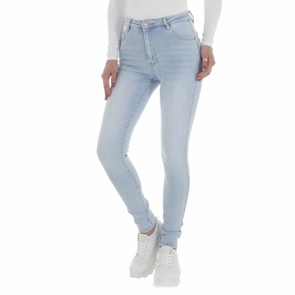 Damen High Waist Jeans von Laulia - L.blue