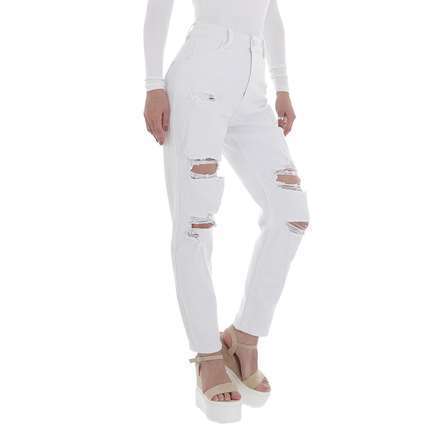 Damen Relaxed Fit Jeans von Laulia - white