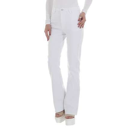 Damen Bootcut Jeans von Laulia - white