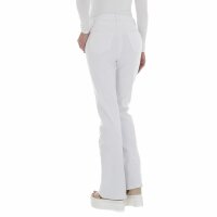 Damen Bootcut Jeans von Laulia - white
