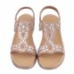 Damen Keilsandaletten - rosegold