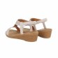 Damen Keilsandaletten - beige