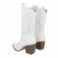 Damen Western- & Bikerboots - whitepu