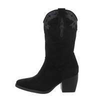 Damen Western- & Bikerboots - blacksuede