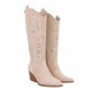 Damen Western- & Bikerboots - beigesuede