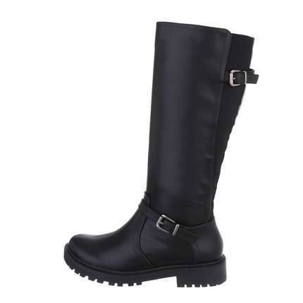 Damen Klassische Stiefel - blackpu Gr. 36