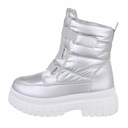 Damen Klassische Stiefeletten - silver Gr. 38