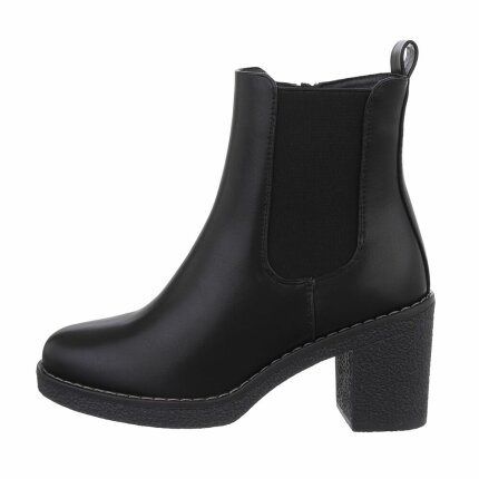 Damen High-Heel Stiefeletten - blackpu