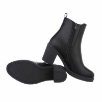 Damen High-Heel Stiefeletten - blackpu