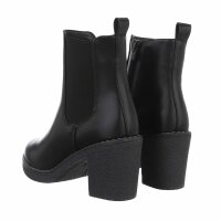 Damen High-Heel Stiefeletten - blackpu