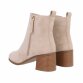 Damen High-Heel Stiefeletten - beige