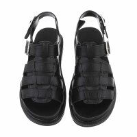 Damen Keilsandaletten - black