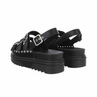 Damen Keilsandaletten - black