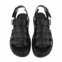 Damen Keilsandaletten - black