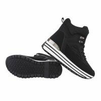 Damen Schnürstiefeletten - black