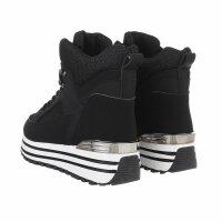 Damen Schnürstiefeletten - black