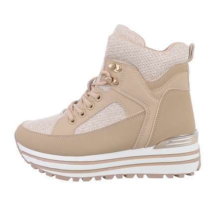 Damen Schnrstiefeletten - khaki Gr. 37