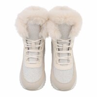 Damen Schnürstiefeletten - beige