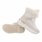Damen Schnürstiefeletten - beige