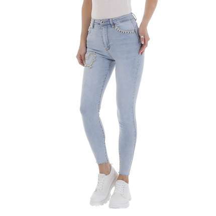 Damen High Waist Jeans von Laulia - L.blue