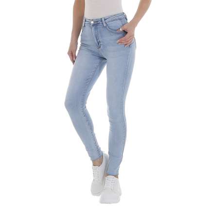 Damen High Waist Jeans von Laulia - L.blue