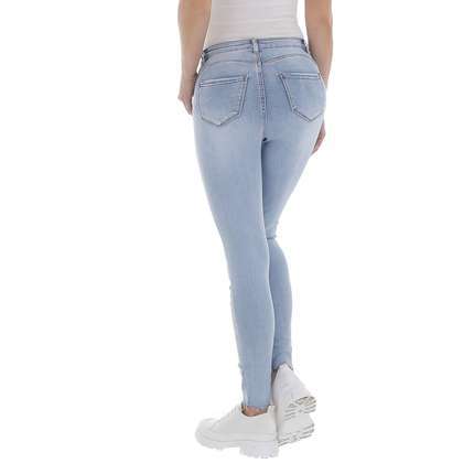 Damen High Waist Jeans von Laulia - L.blue