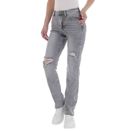 Damen High Waist Jeans von Laulia - grey