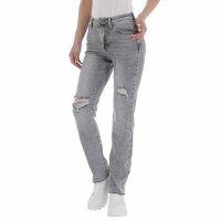 Damen High Waist Jeans von Laulia - grey