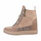 Damen Keilstiefeletten - khaki - 12 Paar