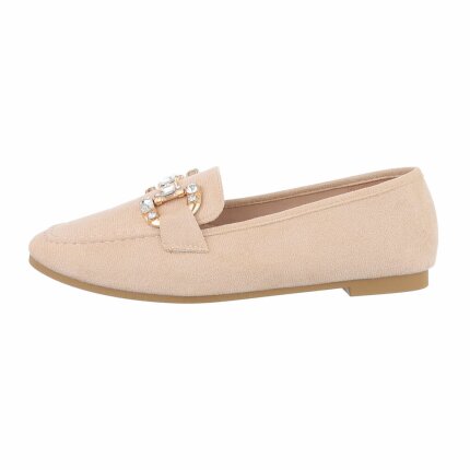 Damen Slipper - beige Gr. 39