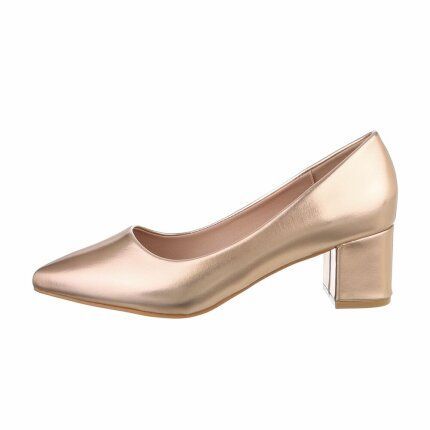 Damen Klassische Pumps - champagne Gr. 39