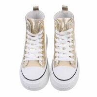 Damen High-Sneakers - gold
