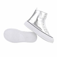 Damen High-Sneakers - silver