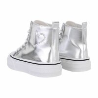 Damen High-Sneakers - silver