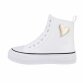 Damen High-Sneakers - white - 12 Paar