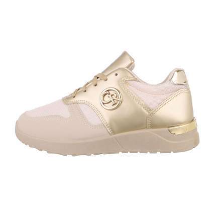 Damen Low-Sneakers - beige