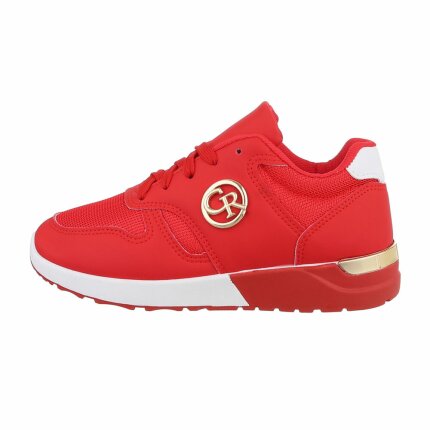 Damen Low-Sneakers - red