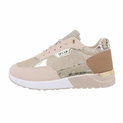 Damen Low-Sneakers - beige