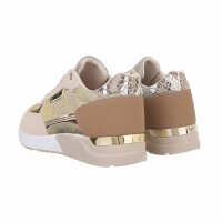 Damen Low-Sneakers - beige