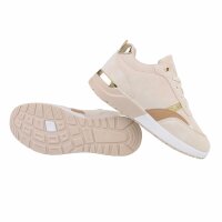 Damen Low-Sneakers - beige