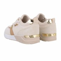 Damen Low-Sneakers - beige