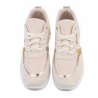 Damen Low-Sneakers - beige