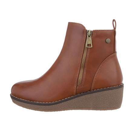 Damen Keilstiefeletten - camel