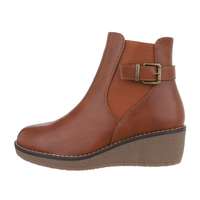 Damen Keilstiefeletten - camel