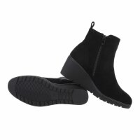 Damen Keilstiefeletten - black