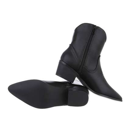 Damen Western- & Bikerboots - blackpu