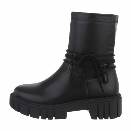 Damen Klassische Stiefeletten - blackpu - 12 Paar
