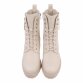 Damen High-Heel Stiefeletten - beige